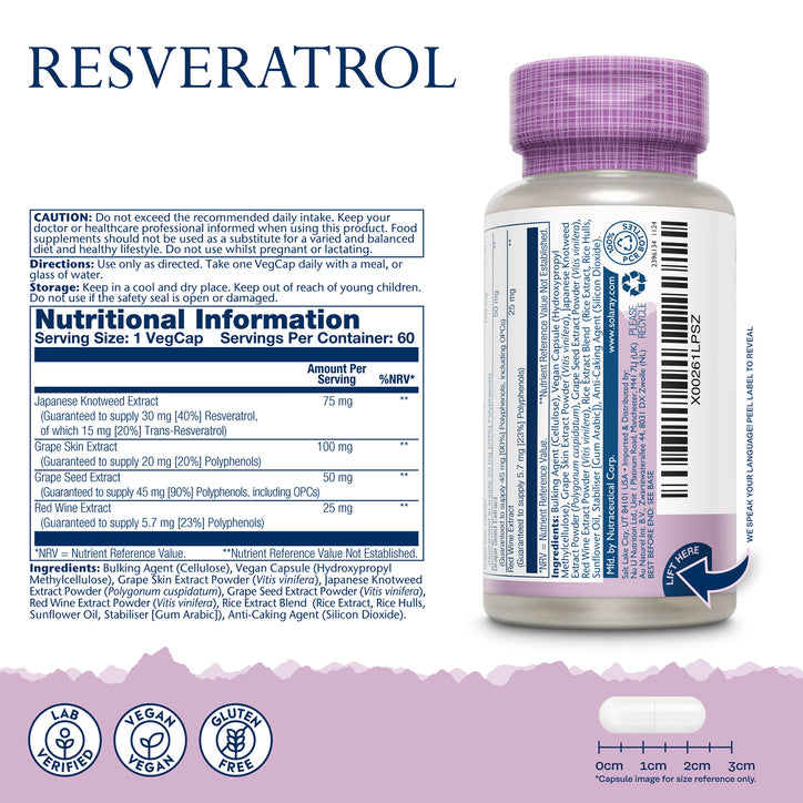 Solaray Resveratrol 75 mg