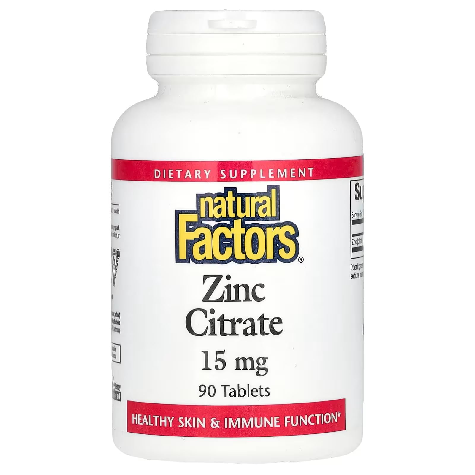 Natural Factors Zinc Citrate 15 mg