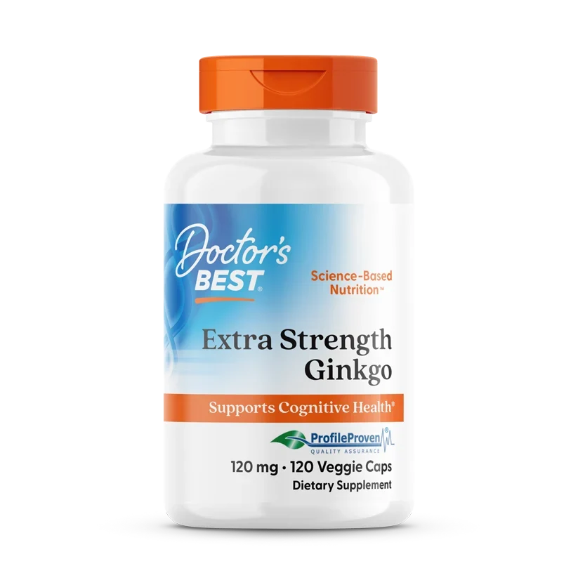 Doctor's Best Extra Strength Ginkgo, 120 mg, 120 Veggie Caps