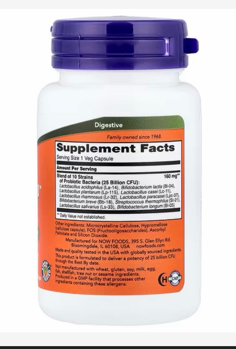 NOW Probiotic-10 25 Billion CFU