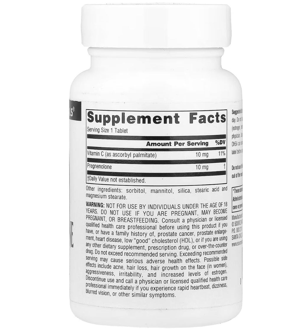 Source Naturals Pregnenolone 10 mg