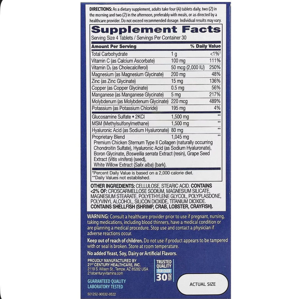 21st Century Arthri-Flex Advantage + Vitamin D3
