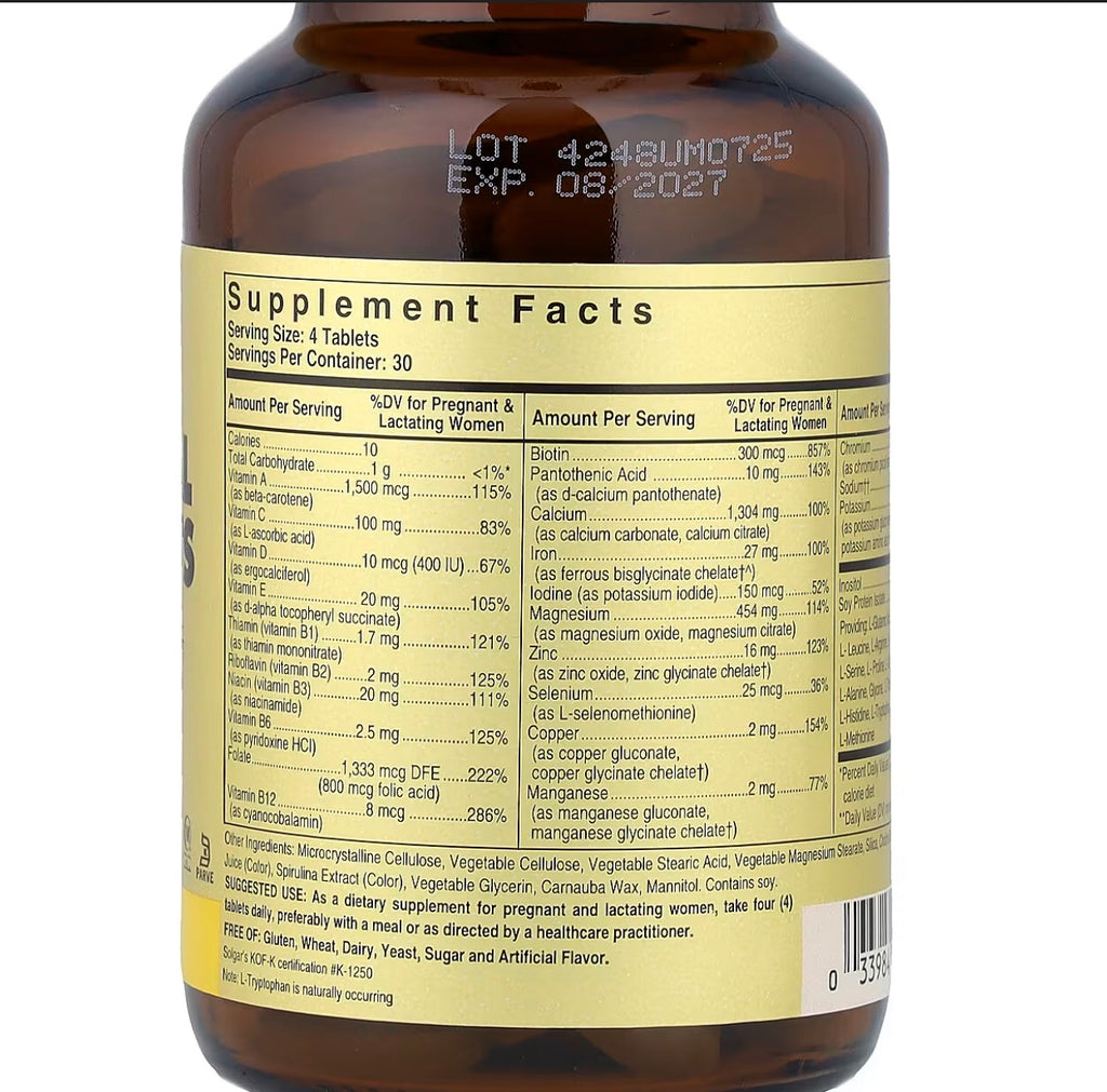Solgar Prenatal Nutrients