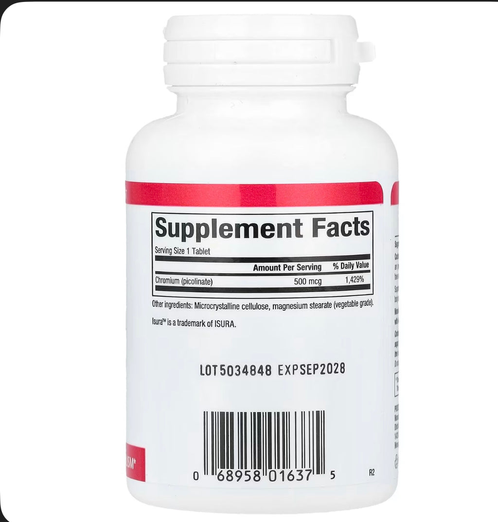 Natural Factors Chromium Picolinate 500 mcg