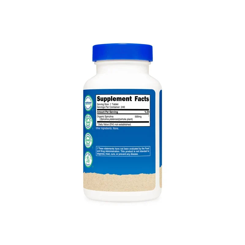 Nutricost Organic Spirulina Tablets