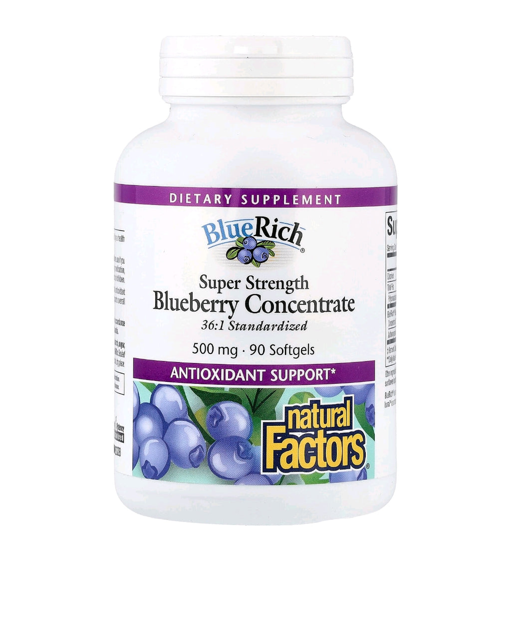 Natural Factors Blueberry Concentrate 500 mg